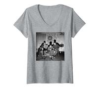 Mujer Foto de Sham 69 Borstal Breakout Band por Martyn Goddard Camiseta Cuello V