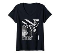 Mujer Foto de The Beatles Band Thank Your Lucky Stars 1963 Camiseta Cuello V