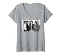Mujer Foto de The Stranglers Band No More Heroes Era Camiseta Cuello V