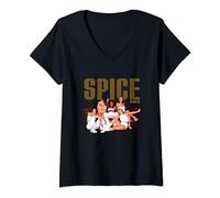 Mujer Foto oficial del sofá Spice Girls Camiseta Cuello V