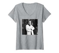 Mujer Fotografía del Cantante de Midge Ure Ultravox Chris Duffy Camiseta Cuello V