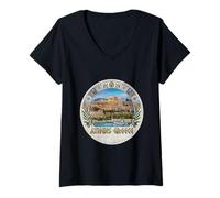 Mujer Fotorrealista Atenas Grecia Viaje Souvenir Turista Regalo Camiseta Cuello V