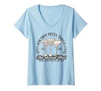 Mujer Foxtrot Delta Tango Social Club Tini Prevent Resist Fascism Camiseta Cuello V