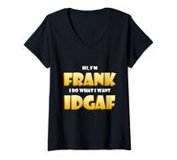 Mujer Frank Costume Idgaf Funny Meme Halloween Costume For Franks Camiseta Cuello V