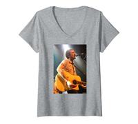 Mujer Frank Turner de Million Dead Folk Rock por Andy Willsher Camiseta Cuello V