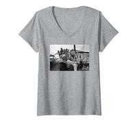 Mujer Frank Zappa En Londres Madres De Invención 1971 Apostrophe Camiseta Cuello V