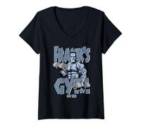 Mujer Frankenstein Gym Divertido Culturismo Fitness Entrenamiento Camiseta Cuello V