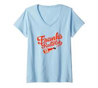 Mujer Frank's RedHot Sauce Logo with Bottle Funny Camiseta Cuello V