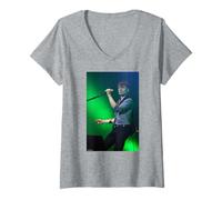 Mujer Franz Ferdinand Alex Kapranos Llévame a Salir en Vivo Andy Willsher Camiseta Cuello V