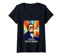 Mujer Franz Schubert Compositor Camiseta Cuello V