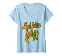 Mujer Frase en Galego Aquí Falase Galego Cultura Gallega Camiseta Cuello V