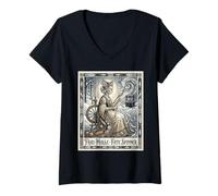 Mujer Frau Holle - Madre Escarcha Alemán Cuento de Hadas Alemania Folklore Camiseta Cuello V