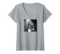 Mujer Freddie Mercury Queen Live Otro muerde el Polvo Camiseta Cuello V