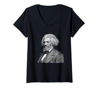 Mujer Frederick Douglass, American Social Reformer, Abolitionist Camiseta Cuello V