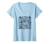 Mujer French Bulldog Frenchie Camiseta Cuello V