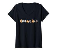 Mujer Frenchie Camiseta Cuello V
