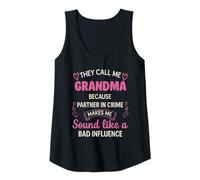 Mujer Fresco Juguetón Me Llaman Abuela Humorístico Sassy Familia Camiseta sin Mangas