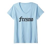 Mujer Fresno California 559 Valle Central Valle de San Joaquín Camiseta Cuello V