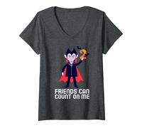 Mujer Friends Can Count On Me Math Lover Positive Message Camiseta Cuello V