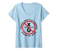 Mujer Friends don't let Friends Divides by Zero Camiseta Cuello V