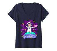 Mujer Friends. Galactic Chill Camiseta Cuello V