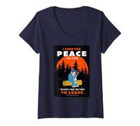 Mujer Friends. I Came for Peace Camiseta Cuello V