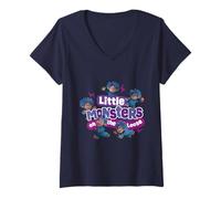 Mujer Friends. Little Monsters Camiseta Cuello V