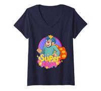 Mujer Friends. Super Mum Camiseta Cuello V