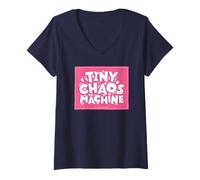 Mujer Friends. Tiny Chaos Machine Camiseta Cuello V