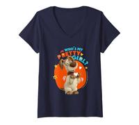 Mujer Friends. Who's My Pretty Girl? Camiseta Cuello V