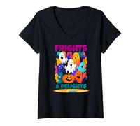 Mujer Frights and Delights Await at The Party Tonight Camiseta Cuello V