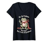 Mujer Frog Meme Me No Problemo It Was All Problemo Funny Men Women Camiseta Cuello V