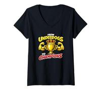 Mujer from Underdogs to Champions, Equipo, Ganador Camiseta Cuello V