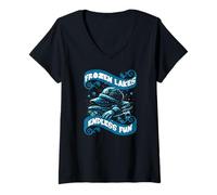 Mujer Frozen Lakes Endless Fun Camiseta Cuello V