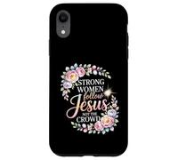 Mujer Fuerte de fe Que Sigue a Jesús y Camina bendecida Carcasa para iPhone XR