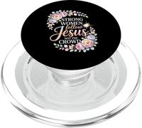 Mujer Fuerte de fe Que Sigue a Jesús y Camina bendecida PopSockets PopGrip para MagSafe