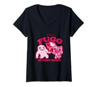 Mujer Fuggler Love It Was Fugg At First Sight Día de San Valentín Camiseta Cuello V
