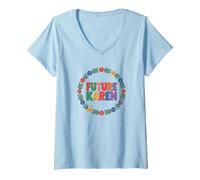 Mujer Fun Future Karen Sister Aunt Joke Meme Camiseta Cuello V