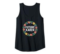 Mujer Fun Future Karen Sister Aunt Joke Meme Camiseta sin Mangas