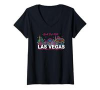 Mujer Fun Las Vegas Nevada Girls Trip 2026 Novedad Souvenir Camiseta Cuello V