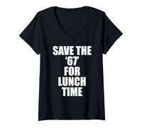 Mujer Fun Six Seven 6 7 Meme Design 6 7 For Teachers Camiseta Cuello V