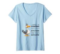 Mujer Funny Bird Grumpy Duck Sarcastic Quote Humor Joke Men Women Camiseta Cuello V