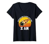Mujer Funny Bowling ¿Quién te Crees Que Eres? Soy un clásico de Bolos Camiseta Cuello V
