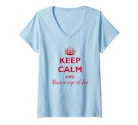 Mujer Funny British Sayings Inglés Reino Unido Inglaterra Hombres Camiseta Cuello V