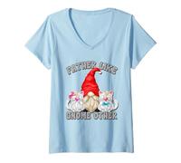 Mujer Funny Cat Dad GNOME Graphic For Fathers Day Best Cat Grandpa Camiseta Cuello V