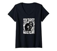 Mujer Funny Cat Owner 3AM Zoomies Judge Me Now Retro Camiseta Cuello V