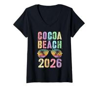 Mujer Funny Cocoa Beach 2026 Vacay Travel Vacation Mamá Hija Camiseta Cuello V