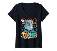 Mujer Funny Contable Temporada de Impuestos Impuestos Whisperer Camiseta Cuello V