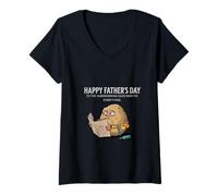 Mujer funny dad potato father's day daughter toddler boy and girl Camiseta Cuello V