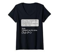 Mujer Funny Declaration Of Independence 4th Of July Humor Joke Camiseta Cuello V